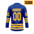 Alohazing 3D Blue Buffalo Sabres NHL Custom Name Custom Number Hockey Jersey