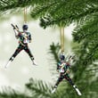 Alohazing 3D Mighty Morphin Black Power Ranger Christmas Custom Ornament