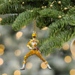 Alohazing 3D Mighty Morphin Yellow Power Ranger Christmas Custom Ornament