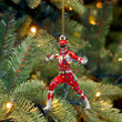 Alohazing 3D Mighty Morphin Red Power Ranger Christmas Custom Ornament