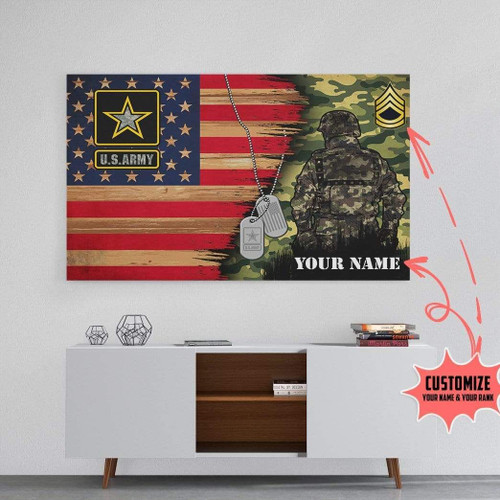 Alohazing 3D US Army Canvas