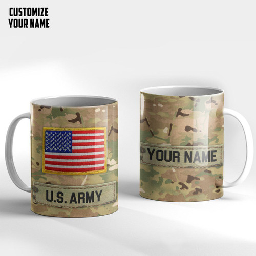 Alohazing 3D US Army Custom Name Mug