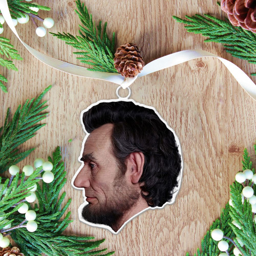 Alohazing 3D Abraham Lincoln Real Face A Half Christmas Ornament