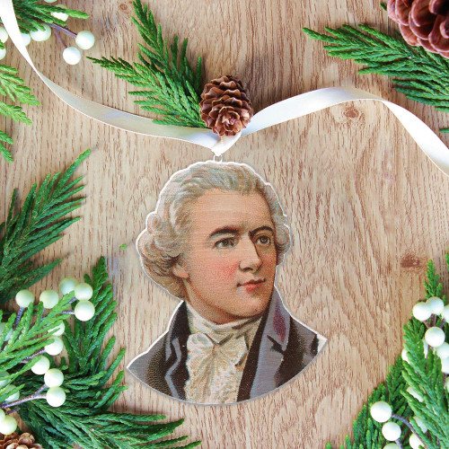 Alohazing 3D Alexander Hamilton Face Color Christmas Ornament