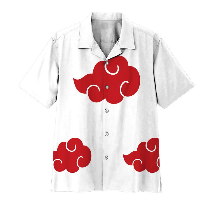 Alohazing 3D Anime Naruto Shippuden White Akatsuki Custom Hawaii Shirt