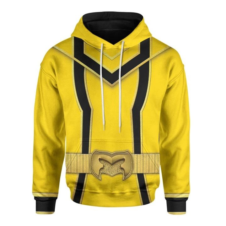 Yellow Power Rangers Mystic Force Custom Hoodie
