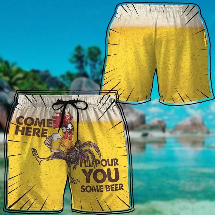 Pour You Some Beer Beach Shorts