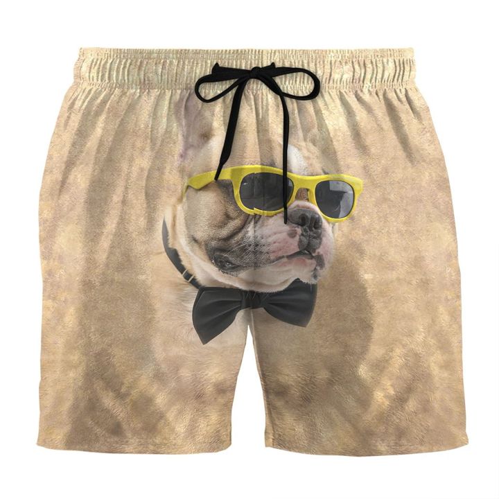 Bulldog 3D Beach Shorts Sunglasses