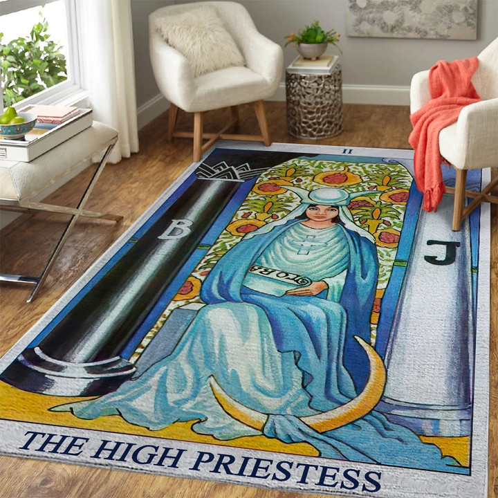 The High Priestess Card Custom Rug