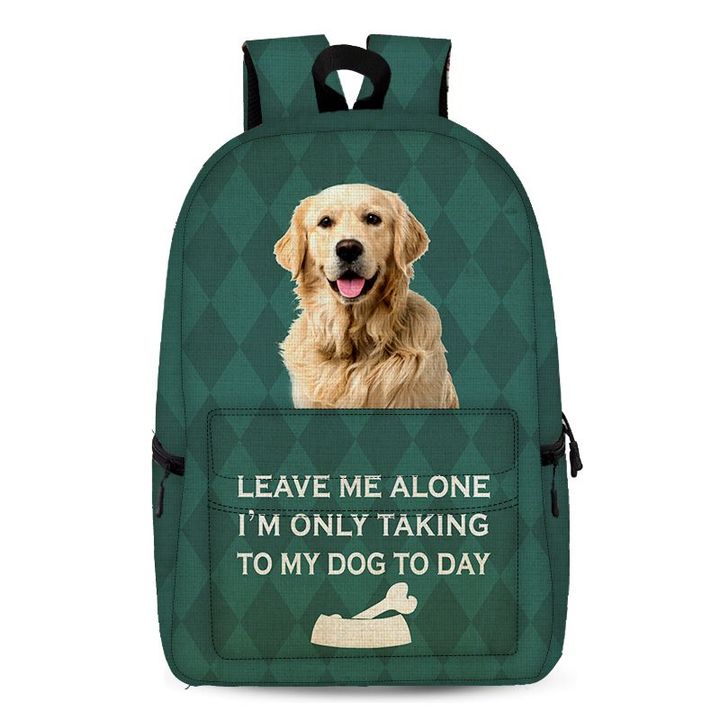 Alohazing 3D Only Speaking With My Dog Backpack