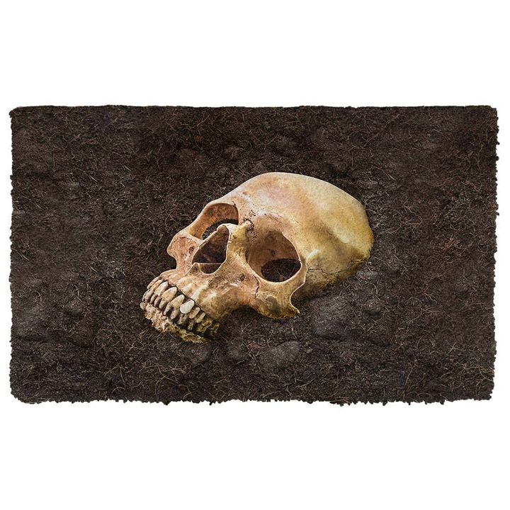 Alohazing 3D Skull Bury Underground Doormat