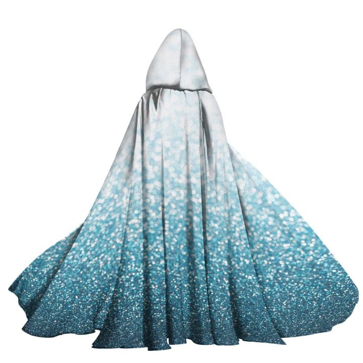 Alohazing 3D Tinkle Blue Hooded Cloak