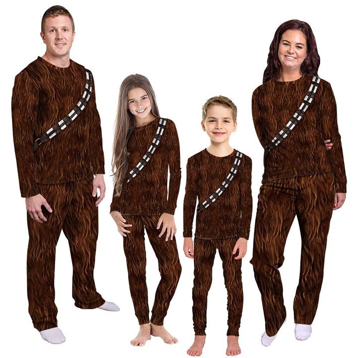 Alohazing 3D SW Chewbacca Warrior Custom Family Pajamas