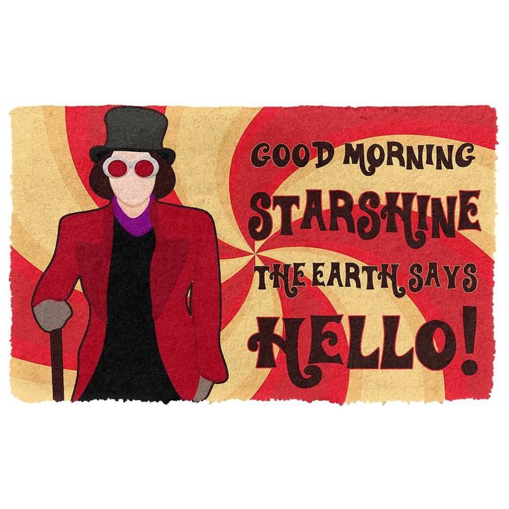 Alohazing 3D WW Good Morning Starshine The World Say Hello Doormat