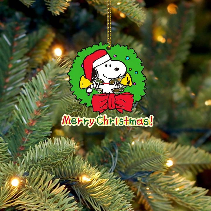 Alohazing 3D Cartoon Dog Merry Christmas Day Custom Ornament