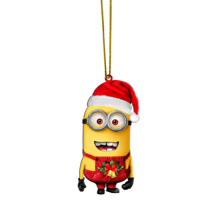 Alohazing 3D Minion Red Christmas Custom Ornament