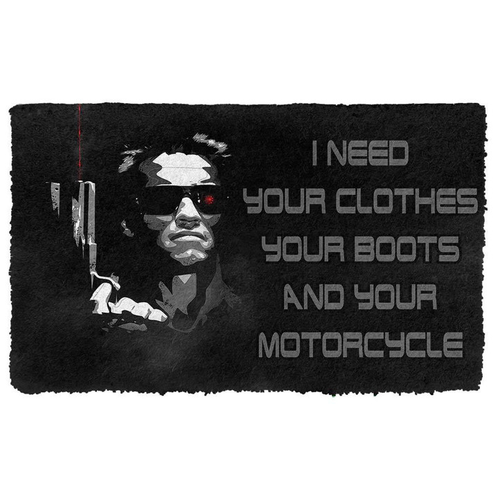 Alohazing 3D I Need Your Clothes Your Boots And Your Motorcycle Doormat