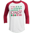 In a World Full Of Grinches Premium Christmas Raglan