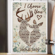 I CHOOSE YOU - PERSONALIZED CUSTOMS VERTICAL CANVAS