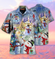Amazing Christmas Snowman Unisex Hawaiian Shirt