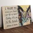 MM LET'S GO TO THE BEACH - PERSONALIZED CUSTOMS HORIZONTAL CANVAS