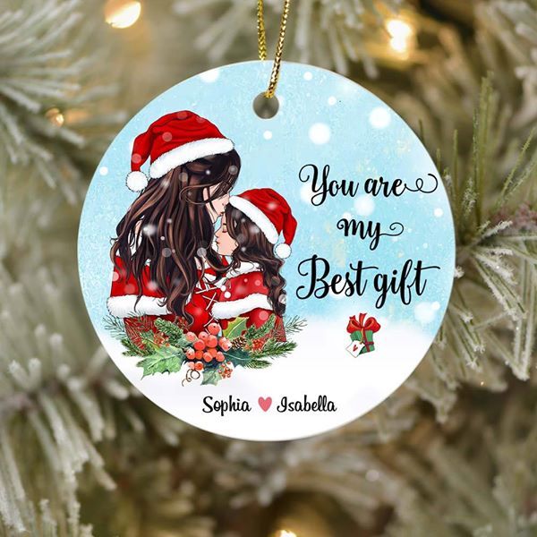 Mother & Snow Princess Ornament - You are my Best gift