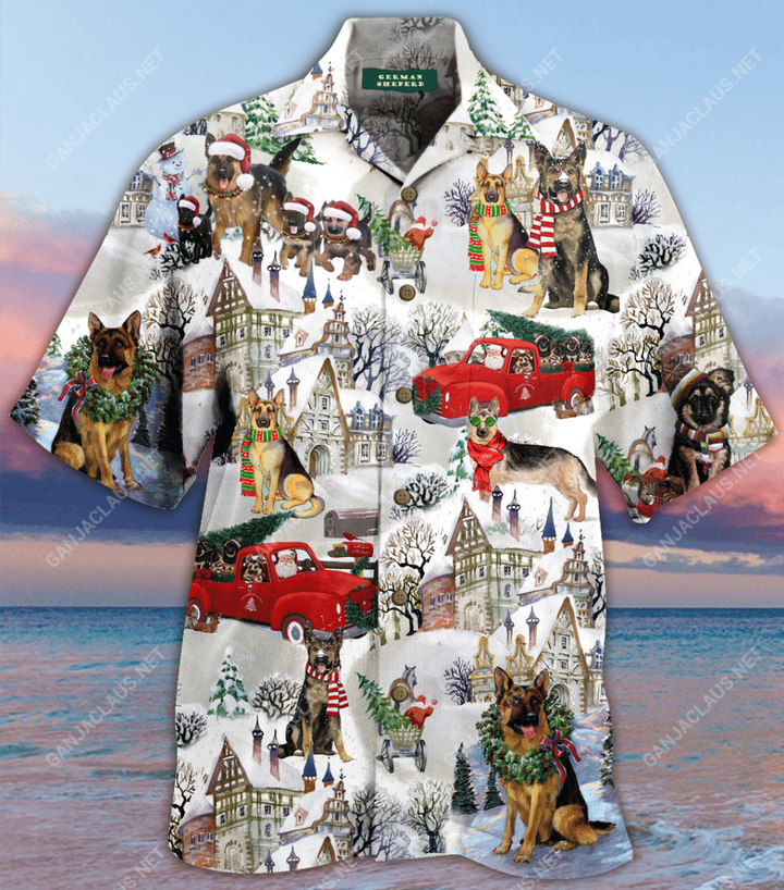 All i Want For Christmas Are German Shepherds Unisex Hawaiian Shirt