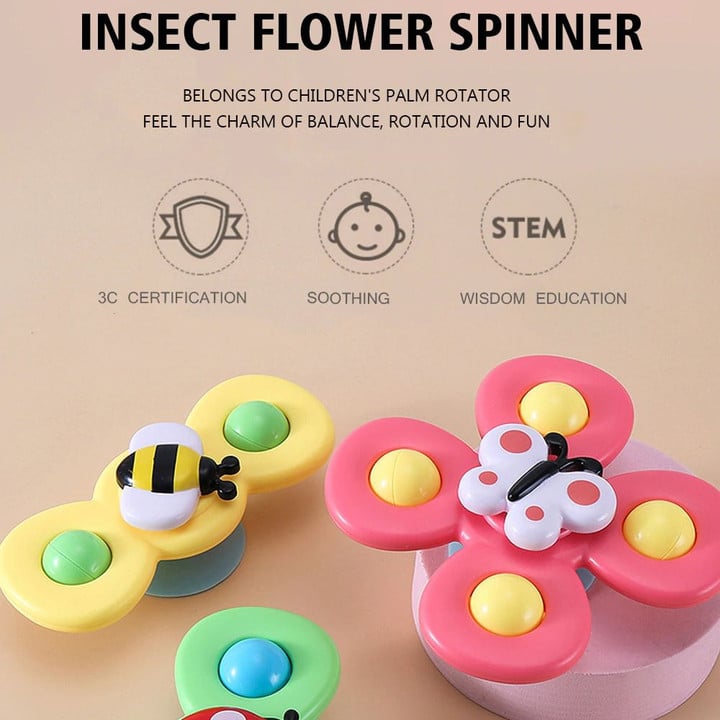 Insect Sucker Spinner Animal Toy for Kids