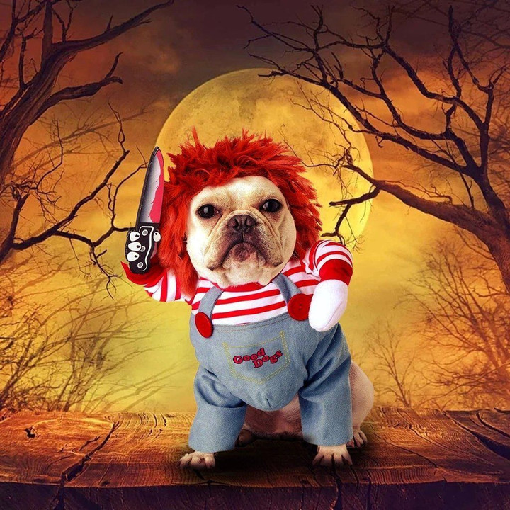 Deadly Doll Chucky Dog Costume 🔥 50% OFF - LIMITED TIME ONLY 🔥