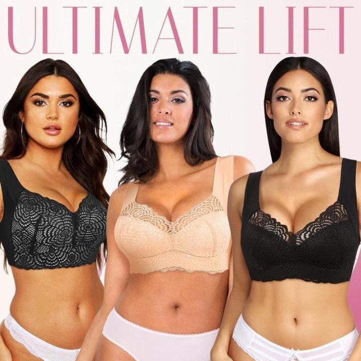 🎁 Aire Ultimate Lift Stretch Full-Figure Seamless Lace Cut-Out Bras