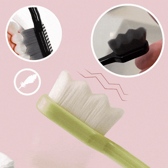 ⚡ Ultra-fine Soft Bristles Eco-friendly Portable Toothbrush