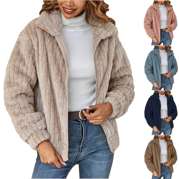 Lapel Full-Zip Polar Soft Coat Jacket 🔥HOT DEAL - 50% OFF🔥