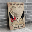 THE DAY I MET YOU - PERSONALIZED CUSTOMS VERTICAL CANVAS
