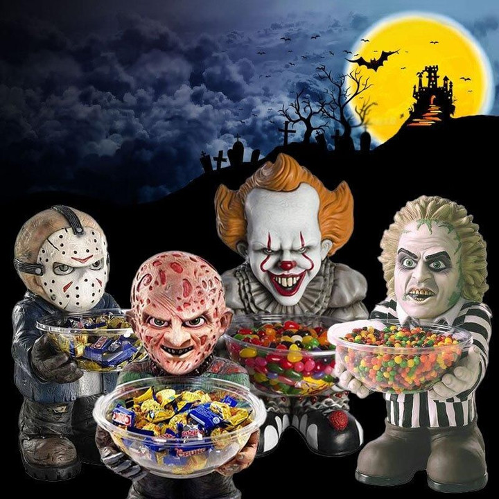 Halloween Limited Horror Movie Gnomes Candy Bowl Holder 🔥 HOT DEAL - 50% OFF 🔥