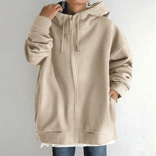 Women's Plus Size Curve Jacket Zipper Hooded 🔥HOT SALE 50%🔥