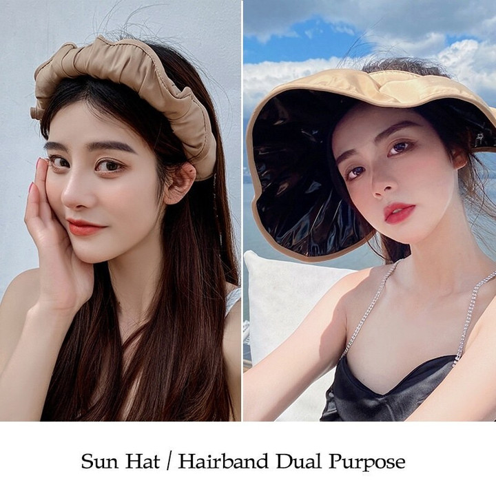 🎁 Sun Hat Hair Band Dual-Use Hat