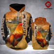 Rooster Ranch Grass 3d Print Hoodie