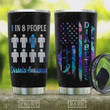 1 In 8 People Diabetes Awareness Tumbler Cup Stainless Steel Vacuum Insulated Tumbler 20 Oz  Travel Tumbler With Lid Best Gifts For Birthday Christmas St Patrick's Day Tumbler For Coffee/ Tea