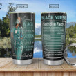 6Black Nurse Facts Black Queen Healthcare Worker Stainless Steel Vacuum Insulated Tumbler 20 Oz Gifts For Birthday Christmas Thanksgiving Perfect Gifts For Nrurse Lovers Coffee/ Tea Tumbler