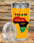 1619 Honor Our Ancestors Africa Flag Stainless Steel Tumbler Cup For Coffee/Tea