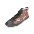 Staffordshire Bull Terrier Pettern Black Classic High Top Canvas Shoes