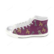 Soft Coated Wheaten Terrier Pattern White Classic High Top Canvas Shoes