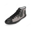 Scottish Terrier Lover Black Classic High Top Canvas Shoes