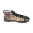 Staffordshire Bull Terrier Lover Black Classic High Top Canvas Shoes