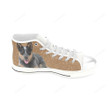 Australian Cattle Dog Lover White Classic High Top Canvas Shoes