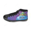 King Slime Black Classic High Top Canvas Shoes