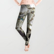 An Explosion of Sparkly Silver Glitter All Over Print 3D Legging