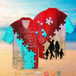Autism Awareness Mom You Are The Piece That Holds Us Together Short Sleeve Hawaiian Shirt