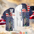 4th Of July Independence Day American Flag Statue of Liberty Short Sleeve Hawaiian Shirt