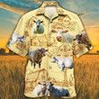 Charolais Cattle Farm Hawaiian Shirt